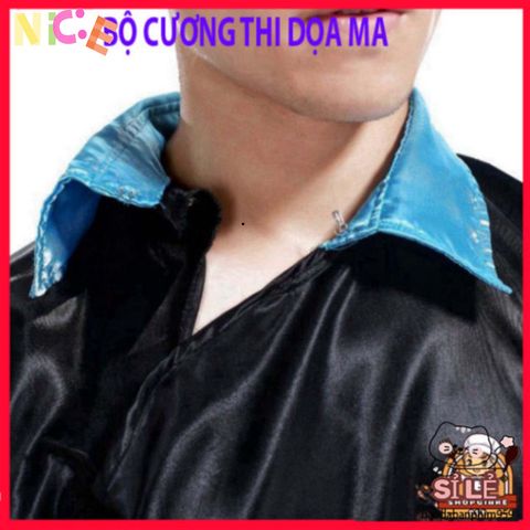 Bộ Trang Phục Halloween Hắc Bạch Vô Thường - Diêm Vương Cosplay Kinh Điển Dành Cho Người Lớn, Dọa Ma Hoàn Hảo