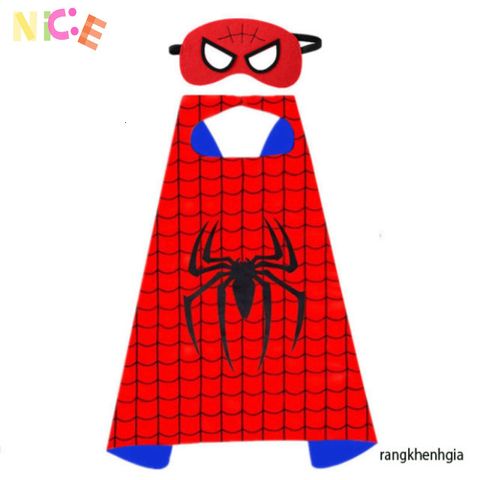 Bộ Trang Phục Siêu Nhân Kèm Mặt Nạ Vải Cho Bé - Hóa Thân Người Nhện, Iron Man, Captain America, Thời Trang Cosplay Rực Rỡ