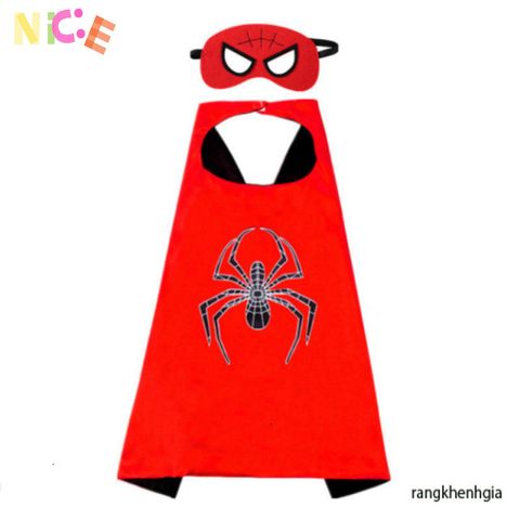 Bộ Trang Phục Siêu Nhân Kèm Mặt Nạ Vải Cho Bé - Hóa Thân Người Nhện, Iron Man, Captain America, Thời Trang Cosplay Rực Rỡ