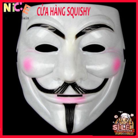 Mặt nạ Halloween V for Vendetta - Phụ Kiện Hóa Trang Kỳ Bí Cho Tiệc Tùng & Cosplay - Độc Đáo, Đáng Chú Ý