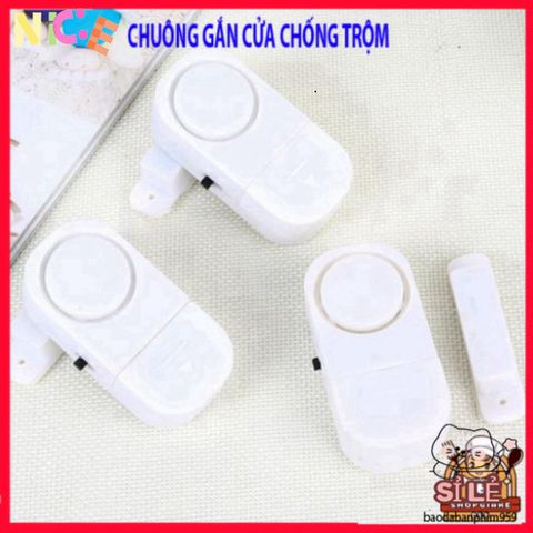 Chuông Báo Chống Trộm Thông Minh - Thiết Bị Cảnh Báo An Ninh Tự Động, Dễ Dàng Lắp Đặt, Âm Thanh 90DB, Bảo Vệ Gia Đình