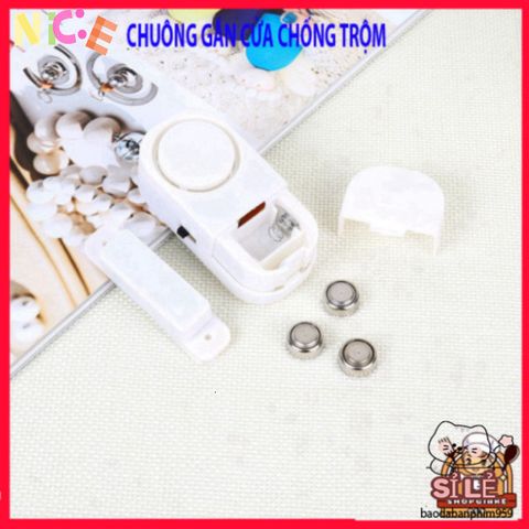 Chuông Báo Chống Trộm Thông Minh - Thiết Bị Cảnh Báo An Ninh Tự Động, Dễ Dàng Lắp Đặt, Âm Thanh 90DB, Bảo Vệ Gia Đình