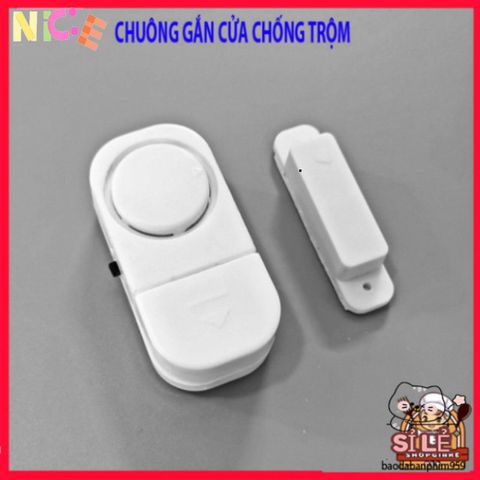 Chuông Báo Chống Trộm Thông Minh - Thiết Bị Cảnh Báo An Ninh Tự Động, Dễ Dàng Lắp Đặt, Âm Thanh 90DB, Bảo Vệ Gia Đình