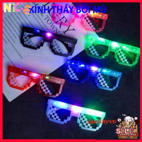 Kính Thug Life LED Phát Sáng - Kính Dự Tiệc 6 Chấm & 3 Chấm Kỳ Bí, Phụ Kiện Thời Trang Độc Đáo Cho Mọi Sự Kiện Hội Hè