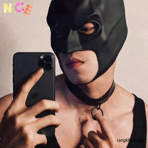 Mặt Nạ Latex Gợi Cảm Dành Cho Nam - Phụ Kiện Biểu Diễn Sân Khấu Thời Trang Black Batman PT524