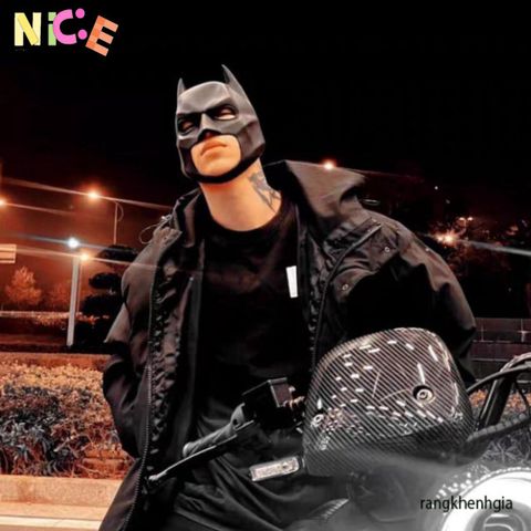 Mặt Nạ Latex Gợi Cảm Dành Cho Nam - Phụ Kiện Biểu Diễn Sân Khấu Thời Trang Black Batman PT524