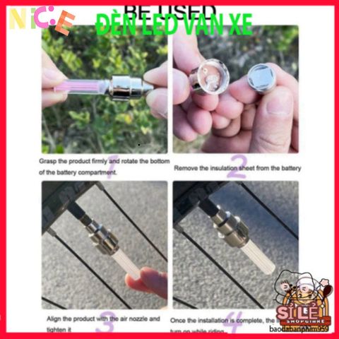Đèn LED Kích Hoạt Chuyển Động Cho Bánh Xe - Phụ Kiện An Toàn Đêm Cho Ô Tô, Xe Máy, Xe Đạp - Ánh Sáng Neon Độc Đáo
