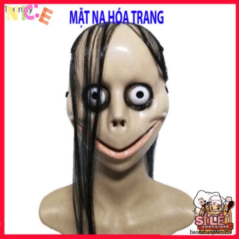 Mặt Nạ Halloween Kiểu Tóc Dài Bí Ẩn V Form Dễ Thương - Phụ Kiện Cosplay Độc Đáo Cho Tiệc Ma Quái