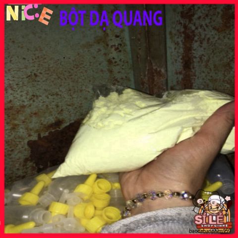 Bột Dạ Quang 100g - Phát Sáng Trong Đêm, Nguyên Liệu An Toàn Cho Sáng Tạo và Trang Trí, Tính Ứng Dụng Cao