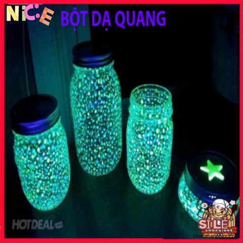 Bột Phát Quang Neon 20g - Bột Dạ Quang Siêu Mạnh Cho Nghệ Thuật Sáng Tạo, Phát Sáng Trong Bóng Tối - Dùng Cho Thủy Tinh, Gỗ, Giấy