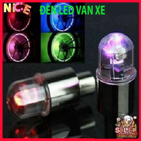 Đèn LED Chống Nước Lấp Lánh Cho Van Bánh Xe Đạp, Xe Máy - Phụ Kiện Ô Tô Phong Cách và An Toàn Sử Dụng