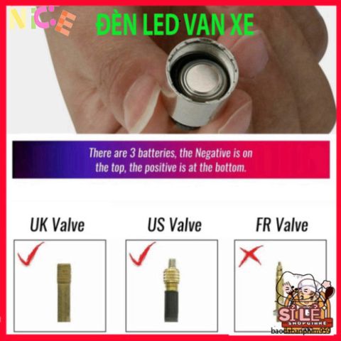 Đèn LED Lốp Gắn Nắp Van Bánh Xe - Phụ Kiện Ô Tô, Xe Đạp Chống Nước Đa Dạng Màu Sắc 3,8cm, Quà Tặng Miễn Phí