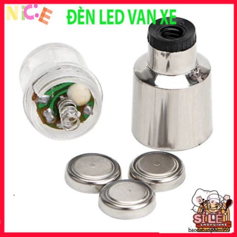 Đèn LED Lốp Gắn Nắp Van Bánh Xe - Phụ Kiện Ô Tô, Xe Đạp Chống Nước Đa Dạng Màu Sắc 3,8cm, Quà Tặng Miễn Phí