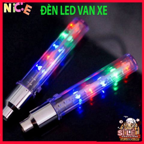 Nắp Van Đèn LED Đa Màu Sắc Cho Xe Đạp - Phụ Kiện Trang Trí Phát Sáng Dễ Dàng Lắp Đặt, An Toàn và Tiết Kiệm Điện