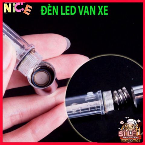 Nắp Van Đèn LED Đa Màu Sắc Cho Xe Đạp - Phụ Kiện Trang Trí Phát Sáng Dễ Dàng Lắp Đặt, An Toàn và Tiết Kiệm Điện