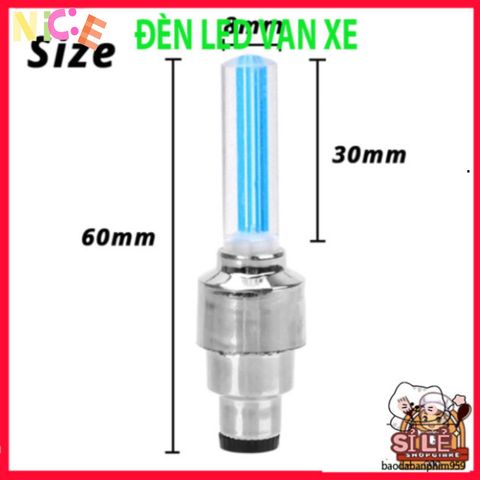 Đèn LED Kích Hoạt Chuyển Động Chống Nước Gắn Van Bánh Xe Ô Tô, Xe Máy & Xe Đạp - Ánh Sáng An Toàn Phong Cách Cá Nhân