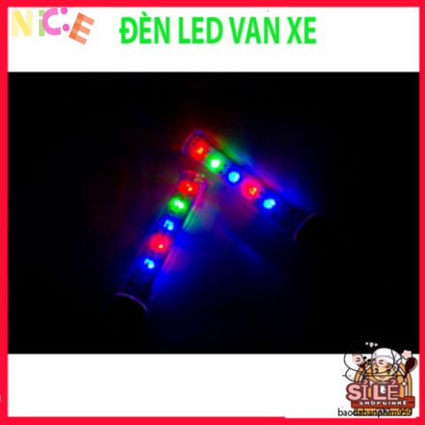 Đèn LED Gắn Van Bánh Xe Đạp, Xe Máy, Ô Tô - 5 Bóng Nhiều Màu, Trang Trí Phong Cách Thời Trang, Thiết Kế Thông Minh, Dễ Dàng Cài Đặt