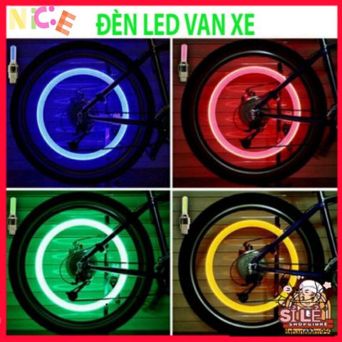 Đèn LED Gắn Van Bánh Xe Đạp, Xe Máy, Ô Tô - 5 Bóng Nhiều Màu, Trang Trí Phong Cách Thời Trang, Thiết Kế Thông Minh, Dễ Dàng Cài Đặt