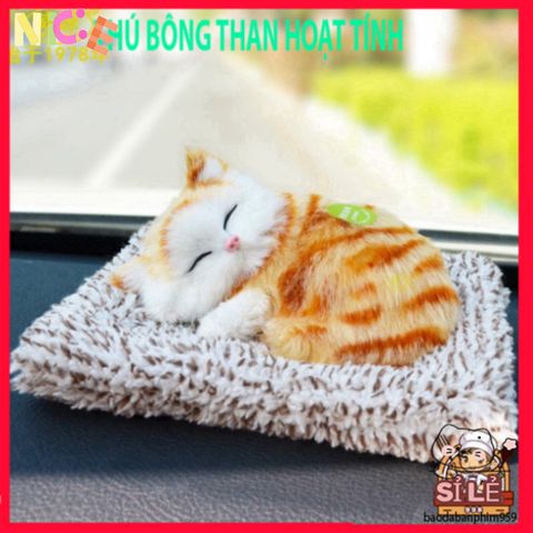 Thú Bông Khử Mùi Than Hoạt Tính Cho Ô Tô - Trang Trí Dễ Thương, Bảo Vệ Không Gian, Âm Thanh Vui Nhộn, Quà Tặng Ý Nghĩa