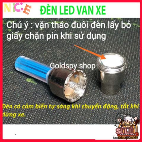 Đèn LED Van Xe - Phụ Kiện Chiếu Sáng Tự Động Cho Xe Máy, Xe Đạp, Ô Tô - Dễ Lắp Đặt, Phong Cách Độc Đáo