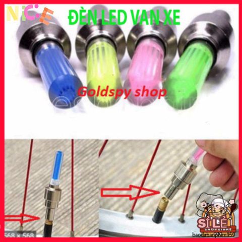 Đèn LED Van Xe - Phụ Kiện Chiếu Sáng Tự Động Cho Xe Máy, Xe Đạp, Ô Tô - Dễ Lắp Đặt, Phong Cách Độc Đáo