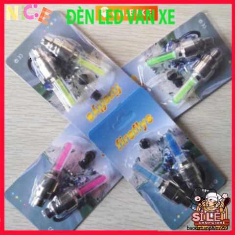 Đèn LED Gắn Van Bánh Xe Đạp - Neon Trang Trí An Toàn cho Xe Đạp, Xe Máy - Tự Động Bật Tắt, Nhiều Màu Sắc Sáng Bừng Phong Cách