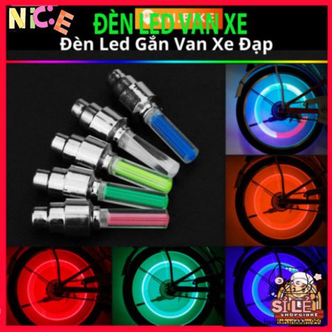 Đèn LED Gắn Van Bánh Xe Đạp - Neon Trang Trí An Toàn cho Xe Đạp, Xe Máy - Tự Động Bật Tắt, Nhiều Màu Sắc Sáng Bừng Phong Cách