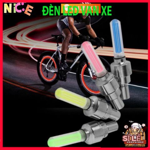 Đèn LED Gắn Van Bánh Xe Đạp - Neon Trang Trí An Toàn cho Xe Đạp, Xe Máy - Tự Động Bật Tắt, Nhiều Màu Sắc Sáng Bừng Phong Cách