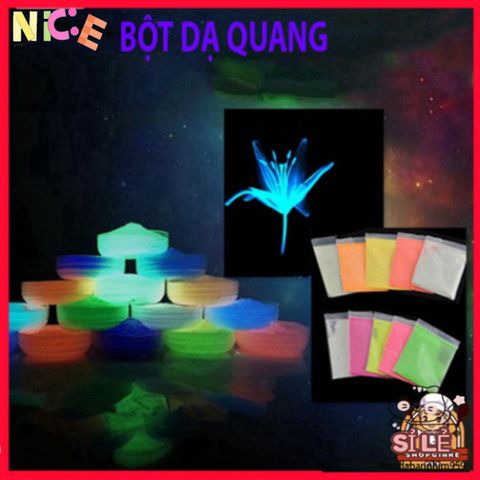 Bột Dạ Quang Phát Sáng Trong Đêm 10g - Nguyên Liệu An Toàn Cho Nghệ Thuật Trang Trí Và Sáng Tạo Không Gian