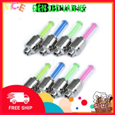 Đèn LED Gắn Van Xe Đạp và Xe Máy DV001 - Chiếu Sáng Tự Động, Nhiều Màu Sắc, Phụ Kiện Thể Thao Độc Đáo, An Toàn Khi Di Chuyển