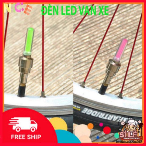 Đèn LED Gắn Van Xe Đạp và Xe Máy DV001 - Chiếu Sáng Tự Động, Nhiều Màu Sắc, Phụ Kiện Thể Thao Độc Đáo, An Toàn Khi Di Chuyển