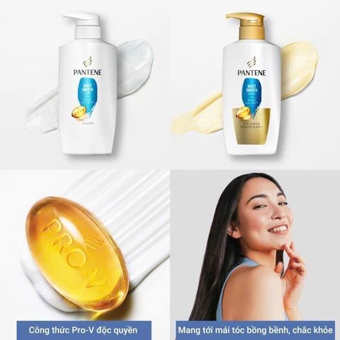 Bộ Dầu Gội Xả Pantene Siêu Mượt 270ml - Giảm Rụng Tóc, Cung Cấp Dưỡng Chất Cho Tóc Khỏe Mạnh, Xuất Xứ Nhật Bản