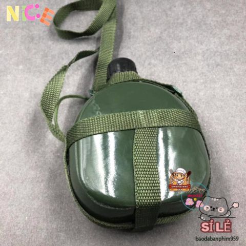 Bình Nước Nhôm Xanh Cổ Điển 1.2L - Bình Tông Đựng Rượu Cao Cấp, Độ Bền Cao, Tiện Dụng Cho Nam Giới