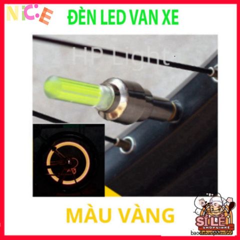 Đèn LED Chân Van Xe Đạp & Xe Máy - Phụ Kiện An Toàn Với Ánh Sáng Ấn Tượng 360 Độ, Chống Nước, Dễ Dàng Lắp Đặt