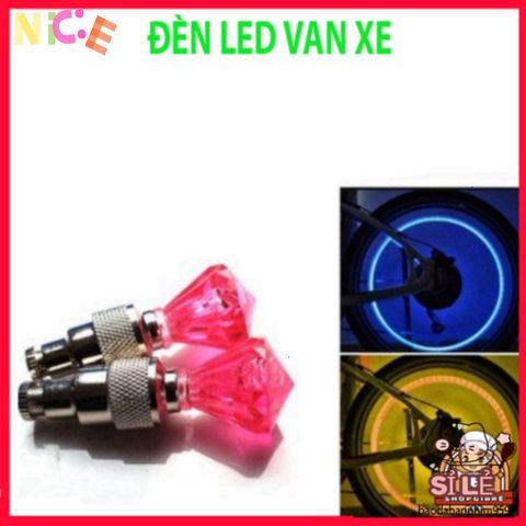 Đèn LED Nắp Van Bánh Xe Ô Tô, Xe Đạp - Đèn Phát Sáng tự động, Thiết Kế Kim Cương Độc Đáo, Phụ Kiện Thẩm Mỹ Xe Cộ