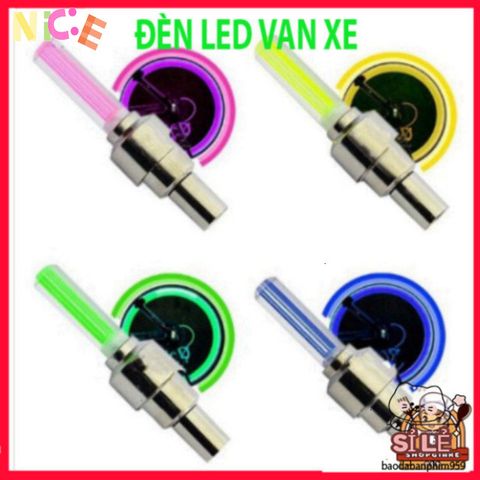 Đèn LED Nắp Van Xe Đạp/Xe Máy - Bộ Phát Sáng Thông Minh, Tiết Kiệm Điện, Dễ Lắp Đặt, An Toàn Đêm, Phụ Kiện Trang Trí Xe Hơi