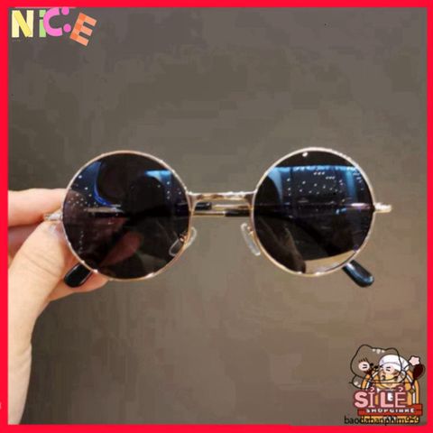 Kính Mát Unisex Tròn MSP39314 - Thiết Kế Thời Trang Đen Nổi Bật Dành Cho Nam Nữ - Phụ Kiện Thời Trang Mùa Hè 2023