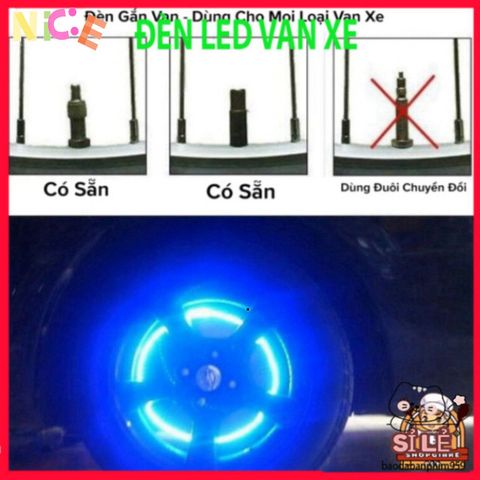 Set 2 Đèn LED Neon Gắn Van Xe Đạp Amalife - Phụ Kiện Độc Đáo Cho Xe Đạp, Xe Máy, Ô Tô - An Toàn Và Thú Vị Khi Di Chuyển Ban Đêm