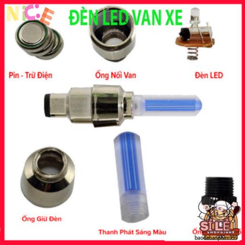 Set 2 Đèn LED Neon Gắn Van Xe Đạp Amalife - Phụ Kiện Độc Đáo Cho Xe Đạp, Xe Máy, Ô Tô - An Toàn Và Thú Vị Khi Di Chuyển Ban Đêm