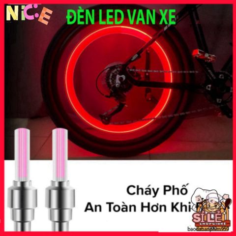 Set 2 Đèn LED Neon Gắn Van Xe Đạp Amalife - Phụ Kiện Độc Đáo Cho Xe Đạp, Xe Máy, Ô Tô - An Toàn Và Thú Vị Khi Di Chuyển Ban Đêm
