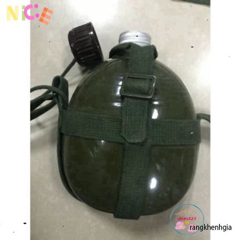 Bình Tông Nhôm Xanh Cổ Điển - Bi Động Du Lịch Hoài Cổ Cho Rượu và Nước - Phụ Kiện Chuyến Phượt Thú Vị