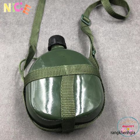 Bình Tông Bi Đông Nhôm Xanh Cổ Điển - Người Bạn Đồng Hành Lý Tưởng Cho Chuyến Phiêu Lưu Ngoài Trời, Dung Tích 1-3 Lít