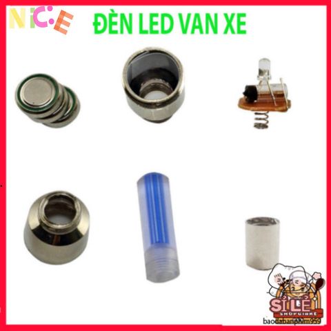 Bộ 2 Đèn LED Nắp Van Bánh Xe Đạp Thể Thao - An Toàn Ban Đêm, Thông Minh, Dễ Dàng Lắp Đặt, Phụ Kiện Xe Đạp Mạo Hiểm