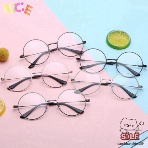 Kính Mát Thời Trang Tròn Nobita - Chống UV400, Phong Cách Học Sinh, Chất Lượng Cao, Thích Hợp Nam Nữ
