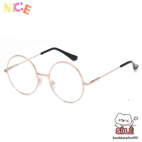 Kính Mát Thời Trang Tròn Nobita - Chống UV400, Phong Cách Học Sinh, Chất Lượng Cao, Thích Hợp Nam Nữ