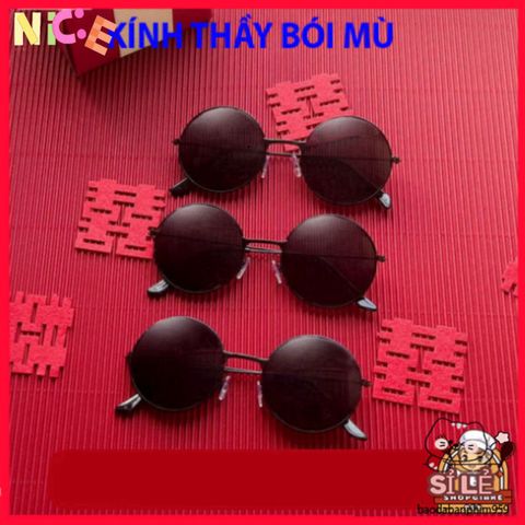 Kính tròn Nobita D182 Đen Thời Trang - Phụ Kiện Thời Thượng Cho Nam Nữ, Bảo Vệ Mắt Chống UV, Kiểu Dáng Sành Điệu