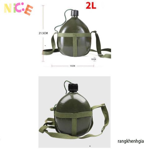 Bình Nhôm 3 Lít Bi Đông Cổ Điển - Bình Nước Du Lịch Nhẹ, Chống Rỉ Sét, An Toàn và Tiện Lợi cho Mọi Hoạt Động Ngoài Trời