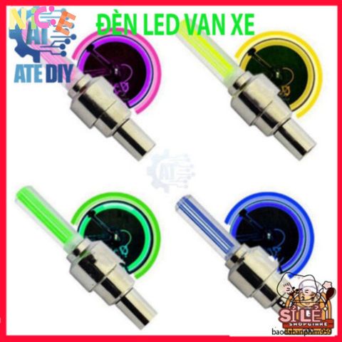 Đèn LED Neon Gắn Nắp Van Bánh Xe Đạp/Xe Máy - Cảm Biến Chuyển Động Tăng Cường An Toàn và Phong Cách Khi Di Chuyển