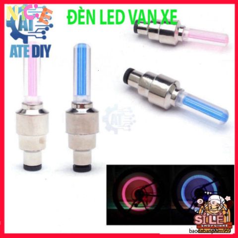 Đèn LED Neon Gắn Nắp Van Bánh Xe Đạp/Xe Máy - Cảm Biến Chuyển Động Tăng Cường An Toàn và Phong Cách Khi Di Chuyển
