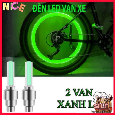 Bộ 2 Đèn LED Van Bánh Xe - Đèn Chiếu Sáng An Toàn Cho Xe Đạp & Xe Máy, Thiết Kế Thông Minh Tự Động Phát Sáng Khi Di Chuyển